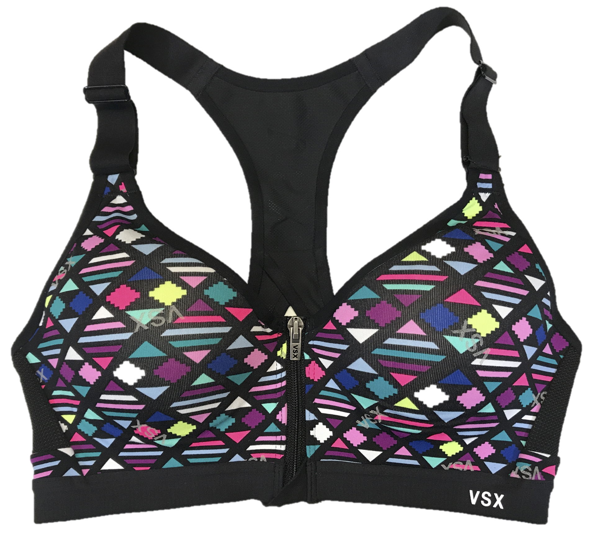 VICTORIA'S SECRET INCREDIBLE FRONT CLOSE SPORTS BRA ZIP ADJUSTABLE